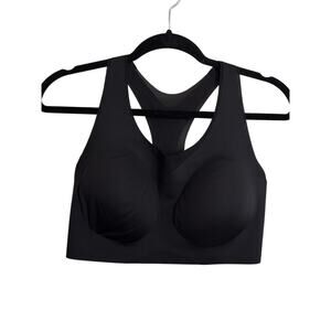 SOMA Sports Bra Womens XL Black Bliss Breathe Racerback Padded Mesh Panels